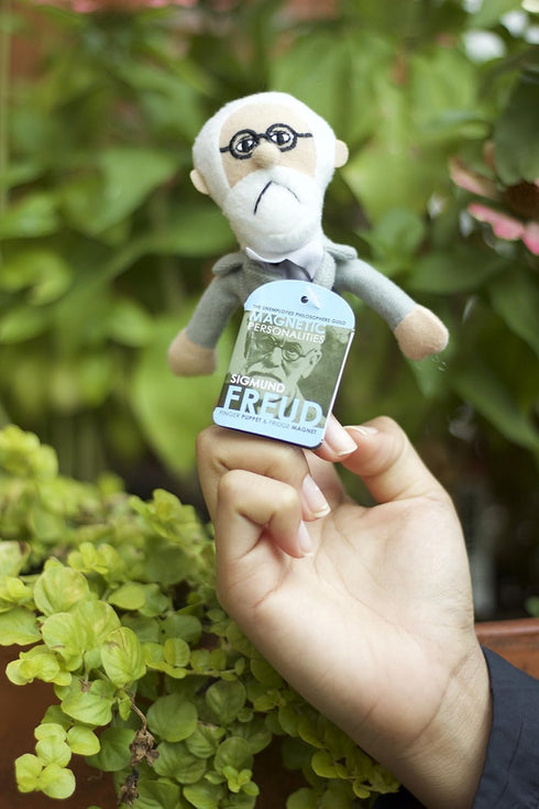 The Unemployed Philosophers Guild Sigmund Freud Magnetic Personality - Plush Finger Puppet and Refrigerator Magnet, Approx 4" Tall...