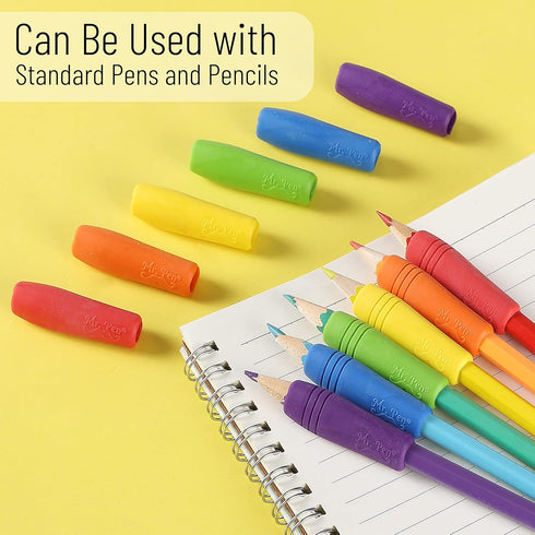 Mr. Pen- 12 Pack, Colorful, Pencil Grips, Pencil Holder for Kids, Pencil Grippers for Kids, Rubber Pen Grips for Adults with Arthritis...