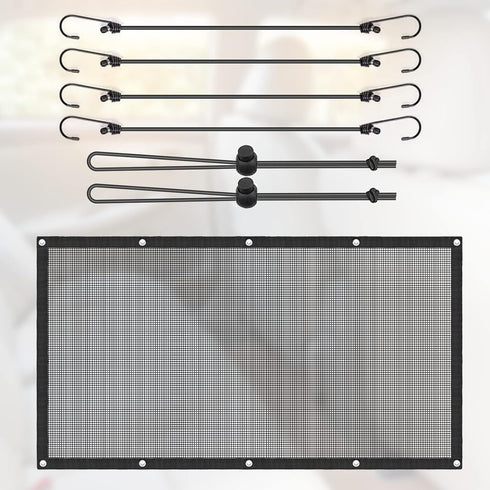 Dog Car Barrier Pet Car Divider Net with Adjusting Rope and Hook Multifunctional car Dog guardrail Used for SUV Car Truck...