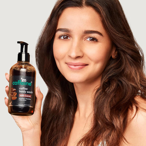 mCaffeine Coffee Body Wash with Cocoa for Refreshed & Moisturized Skin | Irresistible Chocolate Aroma | Vitamin E Rich Body Cleanser for Supple Sk...