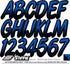 STIFFIE Whipline Blue/Black 3" Boat & PWC Registration Decals • Numbers Letters Stickers...