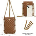Montana West Small Quilted Cell Phone Purse for Women Soft Chain Crossbody Cellphone Wallet Bag...