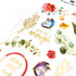 Paper House Productions Set of 6 Shiny Foil Enamel Effect Sticker Sheet for Crafts, Scrapbooking & Collecting - Wildflower Inspiration...