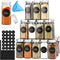 12/24/36/48pcs Glass Spice Jars, 4oz Empty Spice Jars with Metal Caps, Labels, Shaker Lids, Collapsible Funnel, Chalk Pen, Seasoning Organizer for...