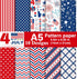 Morcheiong 90 Sheets 4th of July Pattern Paper Set 10 Designs Decorative Paper Double-Sided Craft Origami Paper for Independence Day Scrapbooking ...