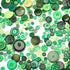 About 660 Resin Buttons of Various Specifications, Handmade Buttons, Sewing DIY Handicraft Buttons, Hand-Painted Decorative Buttons Green Series...