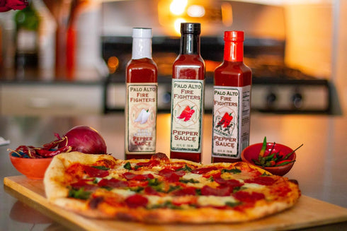 Palo Alto Firefighters Pepper Sauce (8.5oz) - Salt Free Pepper Plant Hot Sauce, No Sodium Hot Pepper Sauce, No Salt Sauces...