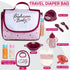 Fash N Kolor - Complete Baby Doll Changing Travel Diaper Bag with Baby Doll Accessories Set -Including 2 Magic Bottles, Pacifier, Pamper and lot m...