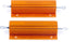 100 Watt 20 Ohm 5% Wirewound Resistor Electronic Aluminium Shell Resistors Gold (Pack of 2)...