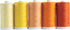 Connecting Threads 100% Cotton Thread Sets - 1200 Yard Spools (Set of 5 - Citrus Punch)...