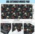 Desk Mat,Skulls with Flowers Large Gaming Mouse Pad for Desk XXL,Skull Floral Desk Pad for Desktop,Extended Big Computer Keyboard Mouse Pad with N...