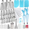 Piping Bags and Tips Set - 50Pcs Cake Decorating Supplies Kit with Icing Frosting Nozzles,Icing Scrapers,Reusable & Disposable Pastry Bags - Bakin...