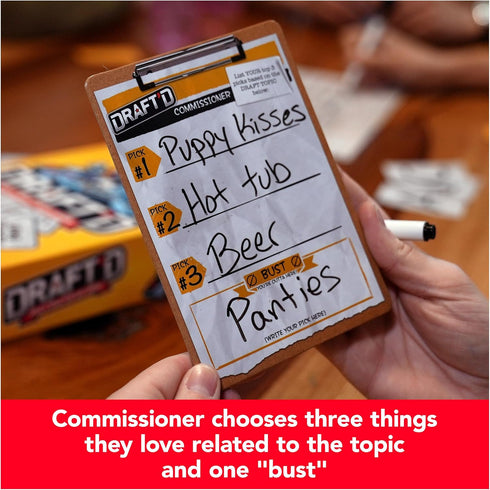 Draft’d, a Drafting Game for Everyone, Party Game, Night Game for College, Bachelorette Party Game, Happy Hour, Family Game Night, for Ages 14+...