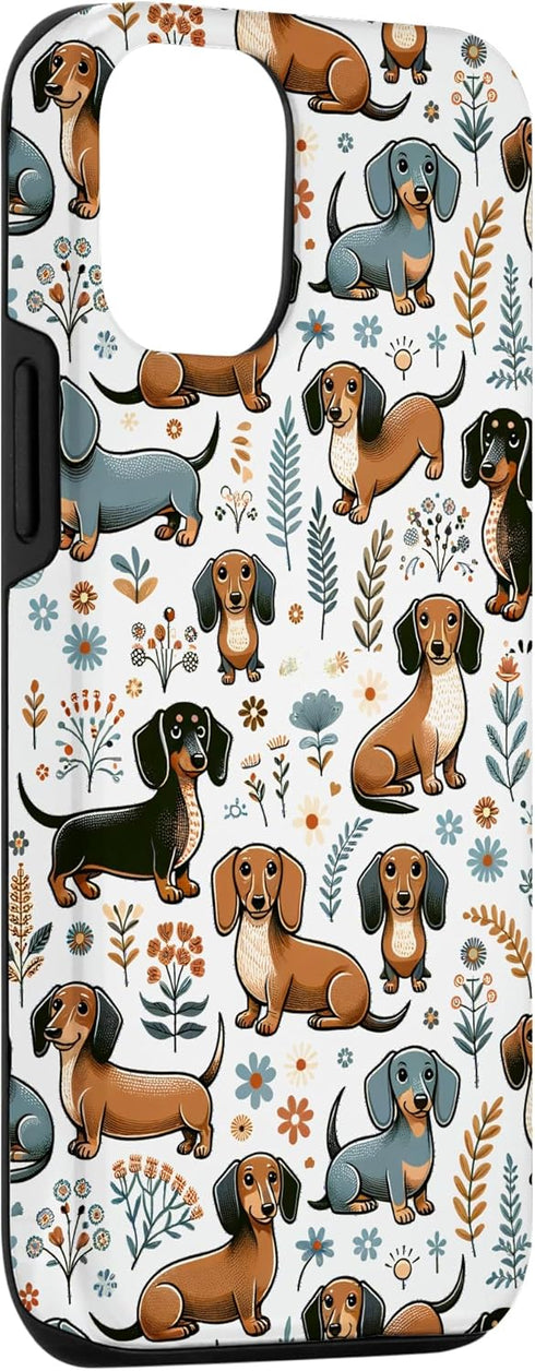 iPhone 13 Cute Dachshund Weiner Dog Lovers Pattern Case...