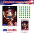 ASTARON Pin The Star on The Eagle Patriotic Party Game 4th of July Independence Day Party Activities Game, Poster with 36 Stickers & 3 blindfolds ...