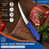DRAGON RIOT 6 Inch Boning Knife, Flexible Curved Blade Processing Knife Brisket Meat Trimming Butcher Knife - Stainless Fish Fillet Turkey Carving...
