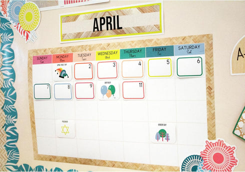 Carson Dellosa True to You 137pc Monthly Calendar Bulletin Board Set, Classroom Calendar, Schoolwork & Monthly Headers, Cover Ups, Motivational Po...