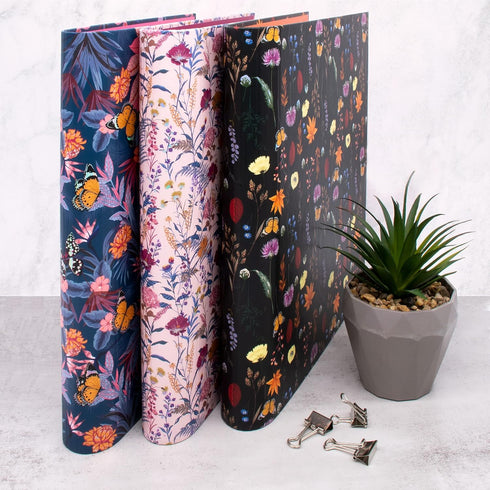 Pukka Pad, Bloom A4 Preloaded 3-Ring Binder – Includes Personal Details and Planner Pages – Comes Preloaded with 5-Part Dividers – Standard 3-Ring...
