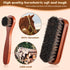 2 Pcs Horsehair Shine Shoes Brush Kit Polish Dauber Applicators Cleaning Leather Shoes Boots Care Brushes Suede Cleaner Brush(2 Pcs Style F)...