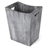 BTY Farmhouse Wooden Trash Can, Small Square Wastebasket Garbage Container Bin Holder, Rustic Torched Home Kitchen Office Trash Cans with Handle f...