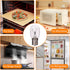 6 Pack Microwave Light Bulb 40 Watt 120V T8 Replacement Light Bulb E17 Standard Base Stove Light Bulbs Under Hood for Oven Stove Refrigerator Micr...