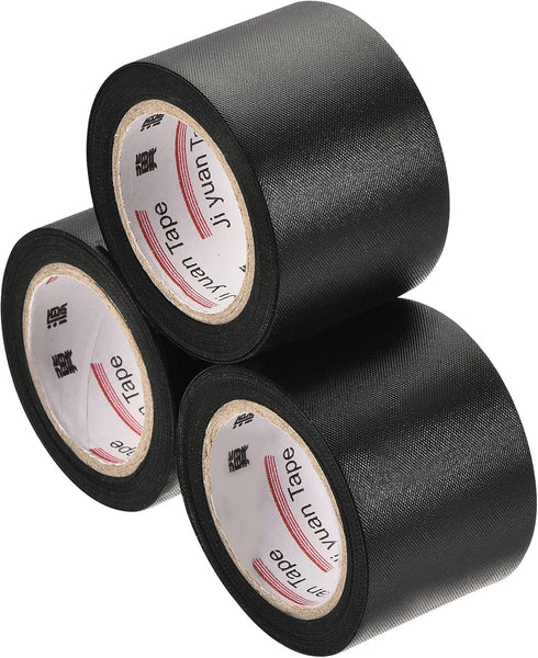 MECCANIXITY Pipe Wrap Tapes Non-Adhesive 4cmx12m Protective Waterproof Tube Protector for Air Conditioner HVAC Pipes, PVC Black Pack of 6...