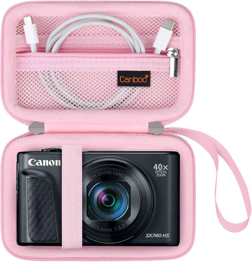 Canboc Carrying Case for Canon PowerShot SX740 SX730 SX720 SX620 G7X Digital Camera, Point and Shoot Vlogging Camera Bag, Zipper Mesh Pocket fits ...