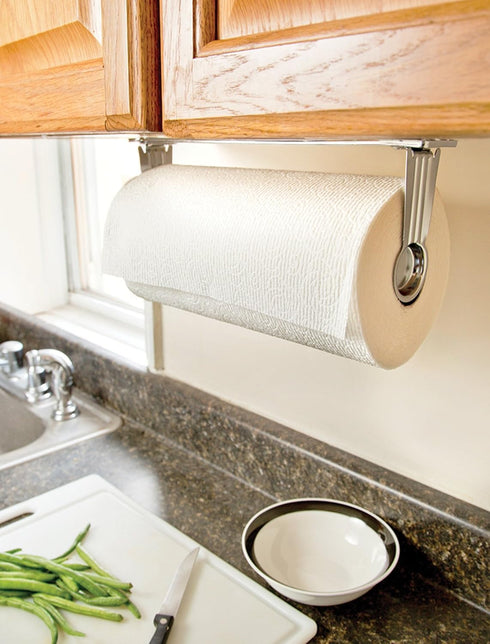 Fox Run Under Counter/Wall Mount Paper Towel Holder, Stainless Steel...