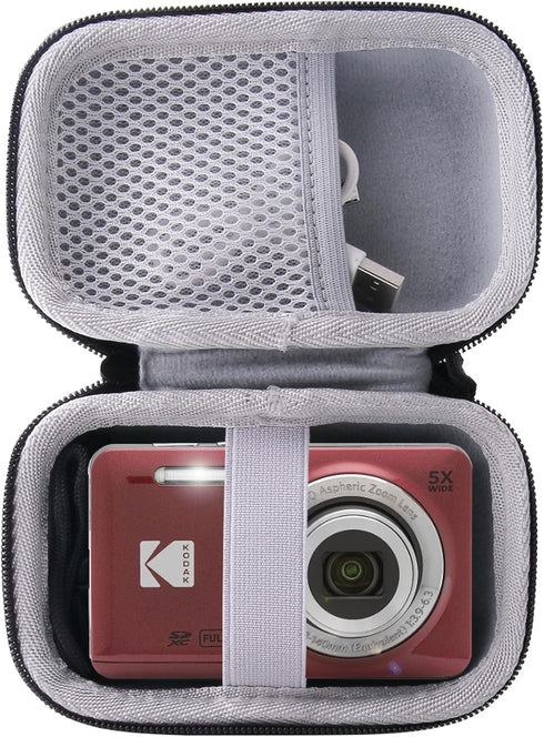 WERJIA Kids Camera Case for Lecran/Kodak PIXPRO Friendly Zoom FZ55/FZ53/ FZ43/FZ45 Digital Camera and More Brands Kids Camera (Pink)...