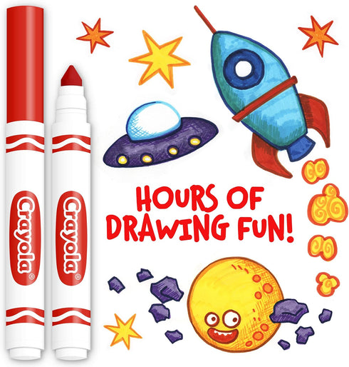 Crayola Broad Line Markers - Red (12ct), Markers for Kids, Bulk School Supplies for Teachers, Nontoxic, Marker Refill with Reusable Box...