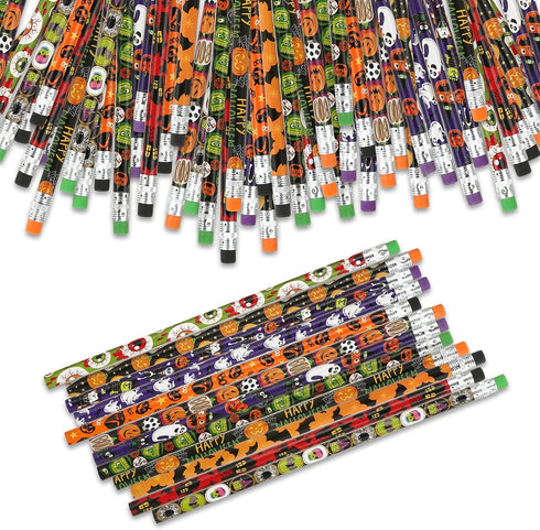 Kesote Halloween Pencils for Kids with Erasers for Halloween Party Favors Goodie Bags School Favors for Kids - Pack of 36...