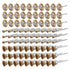 90 Pcs Wire Brushes Set, Rocaris Brass Wire Wheels Pen Brushes Set Kit Accessories for Rotary Tool...