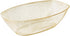 Posh Setting Disposable Oval Serving Bowls, Gold Glitter Plastic Serving Bowls, 4 Pack, 72 Ounce Large Plastic Disposable Party Snack, Buffet, Chi...