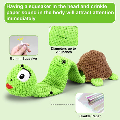 Dog Squeak Toys Dogs Enrichment Treat Dispensing Puzzle Toys Interactive Dog Toys for Large Medium Small Dogs...