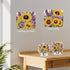 Tontut 2 Pcs Diamond art Painting Desktop Jewelry Kits, DIY Sunflower Special Shape Diamond Art Desktop Decorations for Home Office Desktop Decora...
