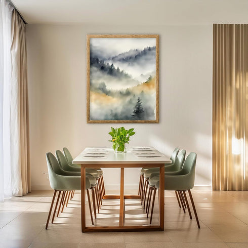Posterizer 1 pcs- trees and jungle-nature scene style 8-Landscape & Nature Art-Floral Botanical Art- Decor for Home & Office- unframed wall art...