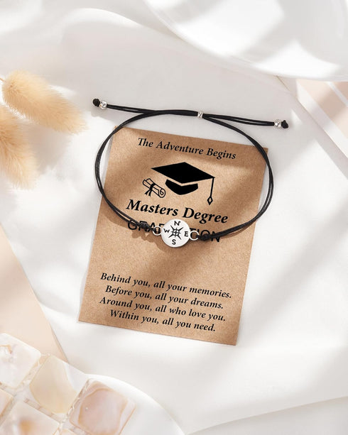 Tarsus Graduation Gifts 2024 Compass Bracelets for Women Men Her Him, 5th Grade, 8th Grade, High School, Middle School, College, Master Degree, Ph...