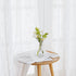 PONY DANCE Kitchen Window Curtains Over Sink - Cafe Curtains 36 inch Length for Half Window Faux Linen Look Kitchen Short Semi Sheer Drapes for Ba...