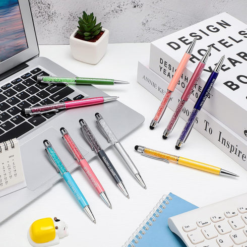 Laumoi Employee Appreciation Pens Inspirational Motivational Gifts Thank You Pens 2 in 1 Crystal Stylus Pen Appreciation Gifts for Office Coworker...
