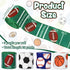 4 Rolls 20 Yards Sports Themed Wired Edge Ribbon, 2.5" Football Baseball Basketball Soccer Printed Burlap Ribbon for Birthday Sports Camp Party De...