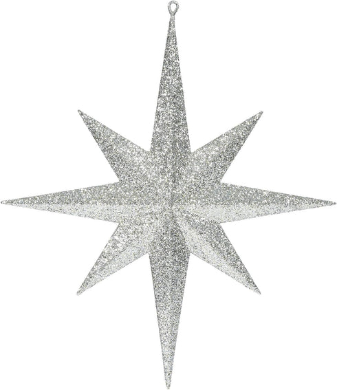 Vickerman 15.75" Champagne Iridescent Glitter Bethlehem Star Christmas Ornament...