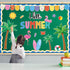 Hello Summer Bulletin Board Decorations Hawaiian Luau Classroom Bulletin Board Border Hawaiian Tropical Palm Paper Cutouts for Classroom Window Wa...
