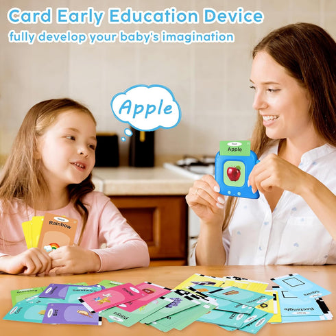 Kids Toddler Talking Flash Cards with 224 Sight Words,Montessori Toys,Speech Therapy,Autism Sensory Toys,Learning Educational Gifts for Age 1 2 3 ...