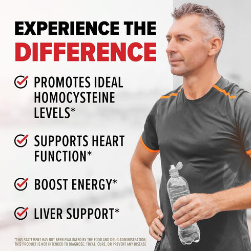 10X Health TMG Supplements - Trimethylglycine Amino Acid as Betaine Anhydrous for Liver Support, Energy, Heart Health, & to Regulate Homocysteine ...