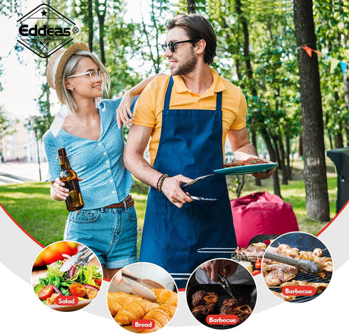 Small Tongs For Cooking, Mini 7 inch Kitchen Tongs -Heat Resistant 600 Degrees Stainless Steel and Non-Slip handle - Perfect for Cooking, Salad, P...