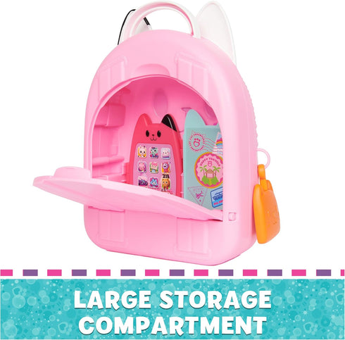 Gabby's Dollhouse, Gabby Girl On-The-Go Travel Set, Pretend Play Travel Toys, Toy Passport, Toy Phone and Compass Charm, Kids Toys for Girls & Boy...
