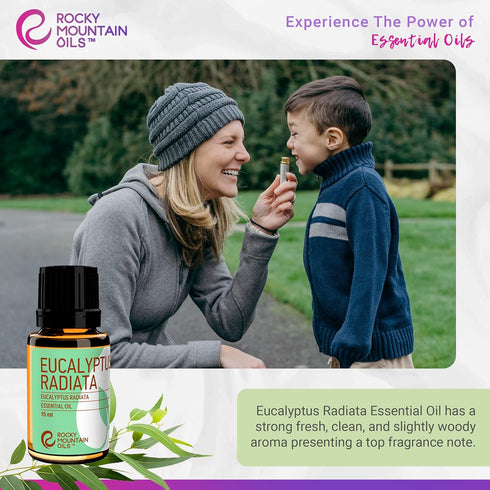 Rocky Mountain Oils Eucalyptus Radiata Essential Oil - Aromatherapy Essential Oils for Diffuser, Topical, and Home - 15ml...
