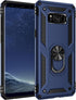 Samsung Galaxy S8 Case with HD Screen Protectors (NOT fit S8 Plus), Androgate Military-Grade Metal Ring Holder Kickstand 15ft Drop Tested Shockpro...