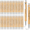 30 Pcs Inspirational Bamboo Pen Thank You Wood Bamboo Pen Employee Appreciation Motivational Quote Ballpoint Pen for Women Men Office Teacher Volu...