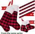 LimBridge Christmas Stockings, 6 Pack 18 inches Buffalo Plaid with Plush Cuff, Classic Stocking Decorations for Whole Family, Red and Black...